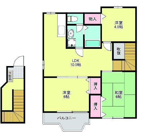 アデッソ湘南 204号室 間取り