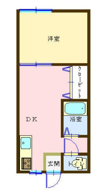 川名サンコーポ 106号室 間取り