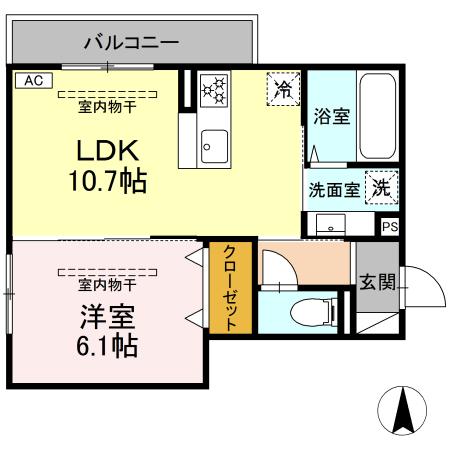 Same sky 303号室 間取り