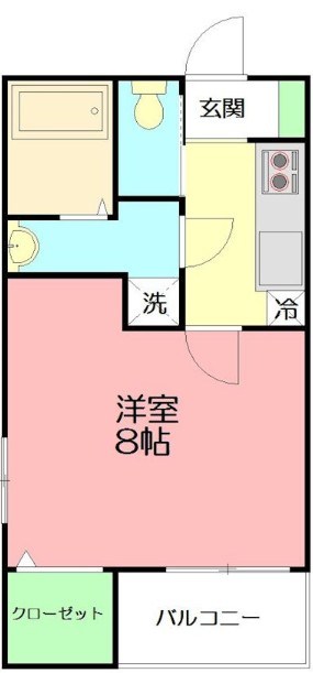 パークビュー本厚木 404号室 間取り