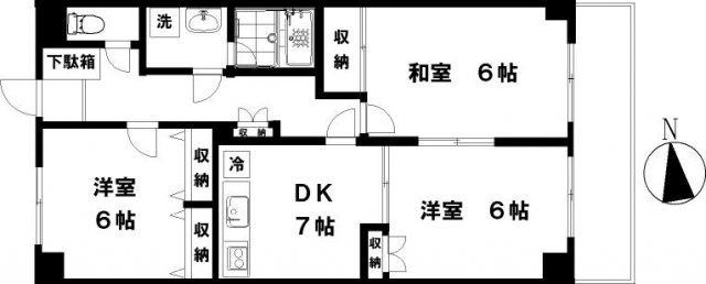 アークス藤沢 302号室 間取り