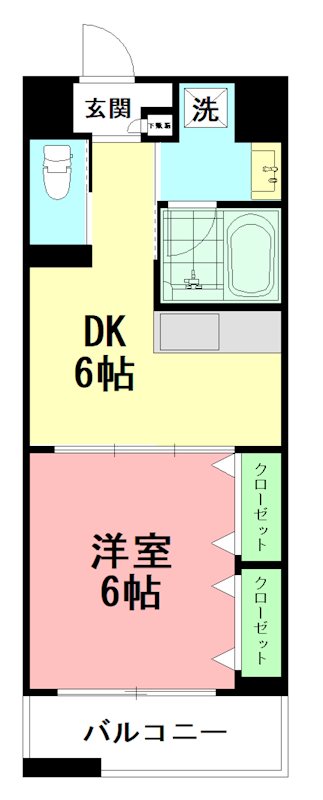 TWINS YAMAKI 1 402号室 間取り