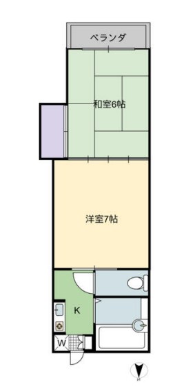 92KOYO 102号室 間取り