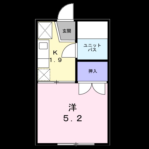 本町レジデンス 101号室 間取り