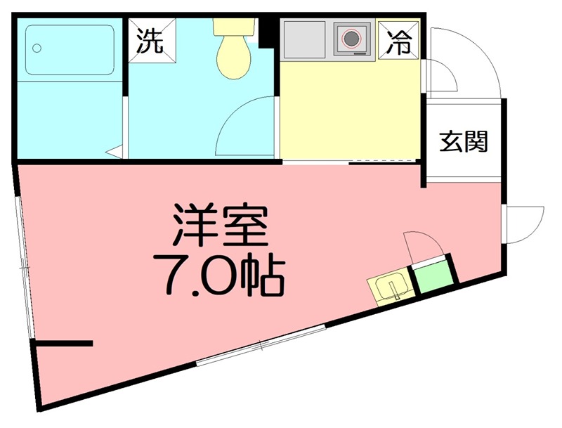 Ｃａｓａ　ＤｅｌＭａｒｅ A号室 間取り