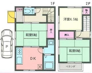 栢沼貸家 間取り
