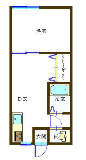 川名サンコーポ 207号室 間取り