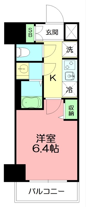 N-stage 平塚Ⅱ 1005号室 間取り
