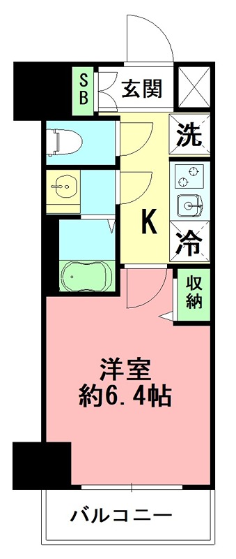 N-stage 平塚Ⅱ 1005号室 間取り