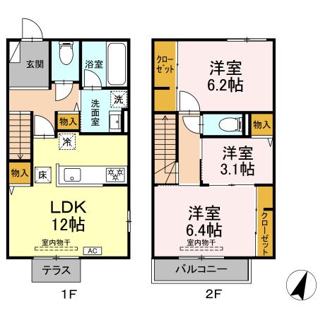 コート テラス 間取り図