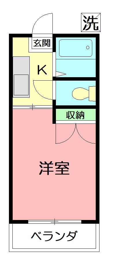 マルナカハイツ 202号室 間取り