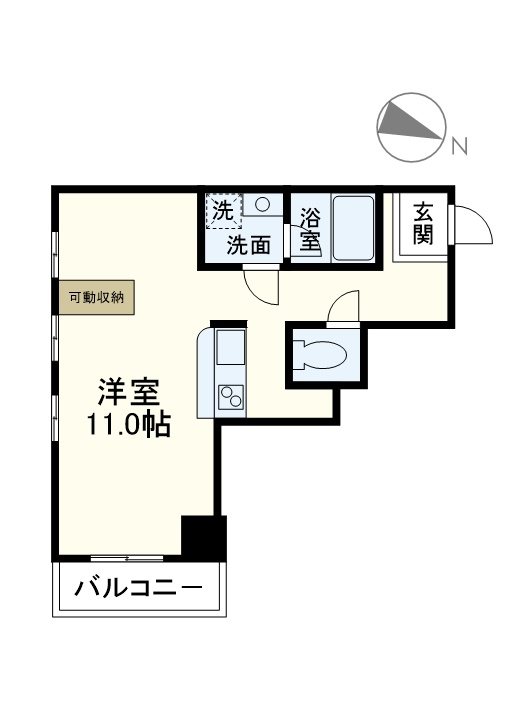 イェ　ル　コローレ 405号室 間取り