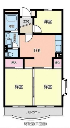 城山松本マンション 401号室 間取り