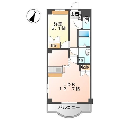 ナーサリー湘南 303号室 間取り