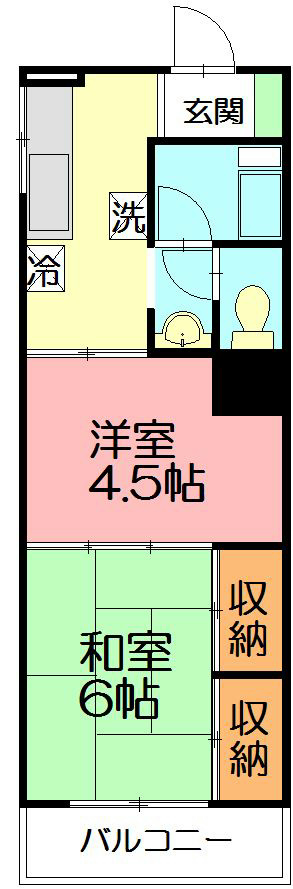 ながくら荘 203号室 間取り