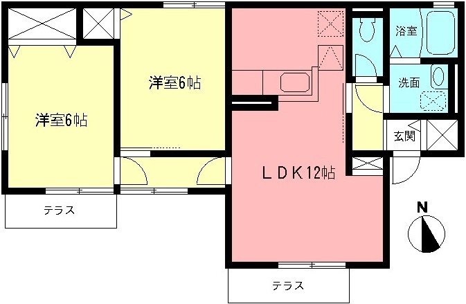 ブルメゾン 101号室 間取り