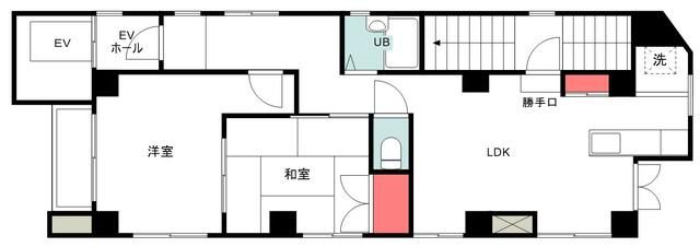 パリービル 3号室 間取り