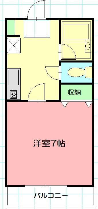 横浜元町ガーデン12 203号室 間取り