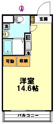 プレイズ　レイ 201号室 間取り