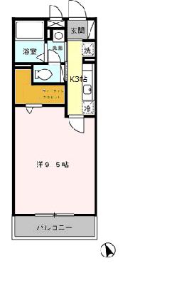 ＧＥＭＩＮＩ　ＯＮＮＡ 202号室 間取り