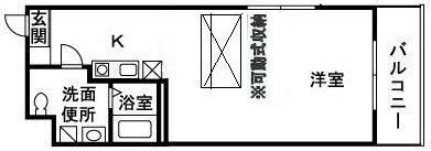 プレイズレイ 404号室 間取り