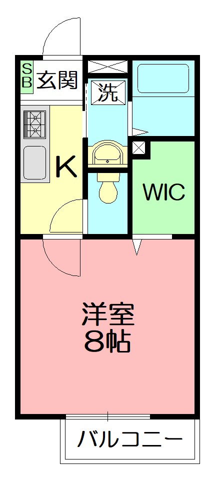 SolegioフジミⅠ 102号室 間取り