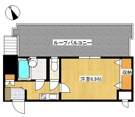 コーラルファーム 406号室 間取り