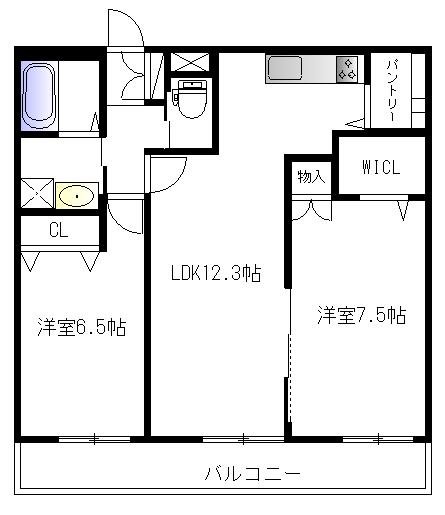 テラス　オークフォレスト 302号室 間取り