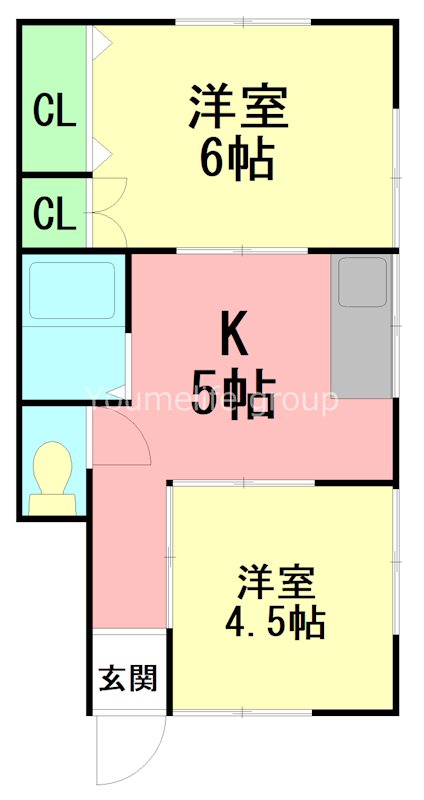 加藤アパート 2F号室 間取り