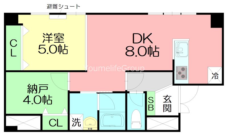 デルニエＫ  107号室 間取り
