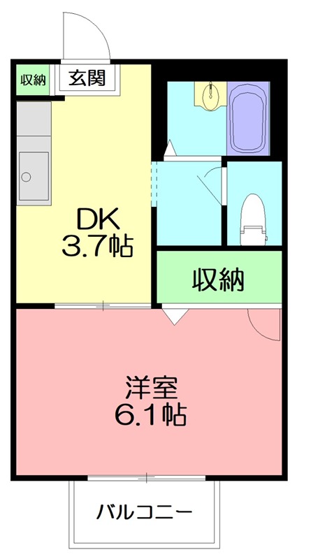 ブラウンコート 00202号室 間取り
