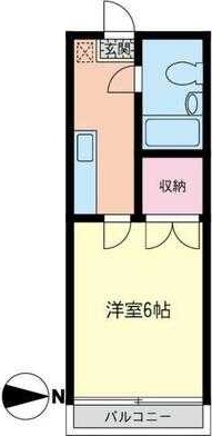第１０明智ビル 203号室 間取り