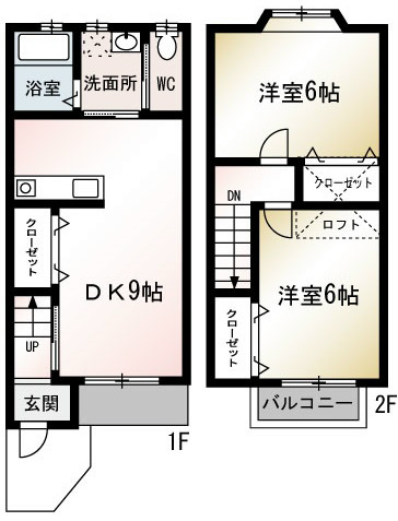 インペリアル 102号室 間取り