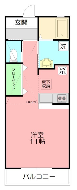 ティアレ湘南 203号室 間取り