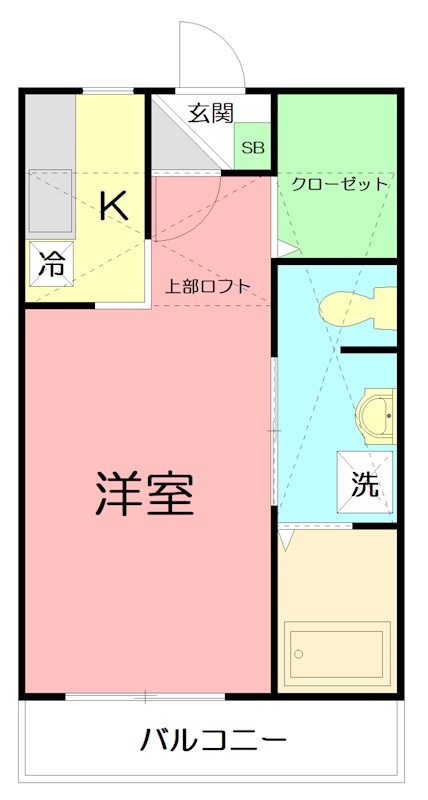 ノーブルヴァンボナパルク  202号室 間取り
