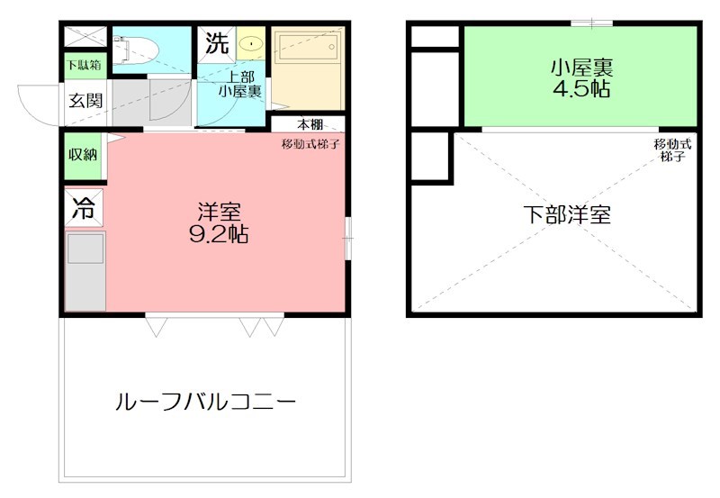 lifeship D D21号室 間取り
