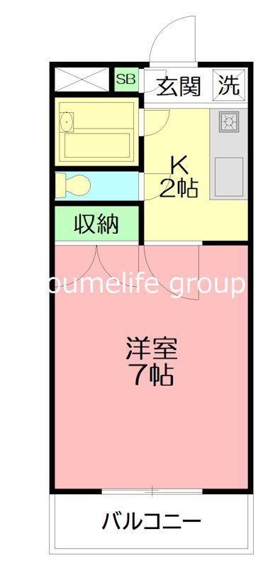 メゾン相模野 208号室 間取り