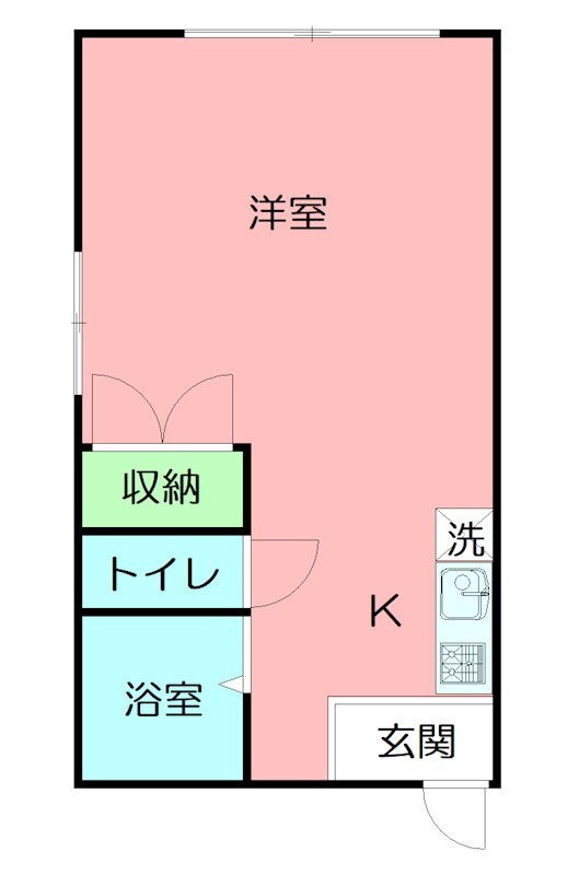 プチハイツ 102号室 間取り