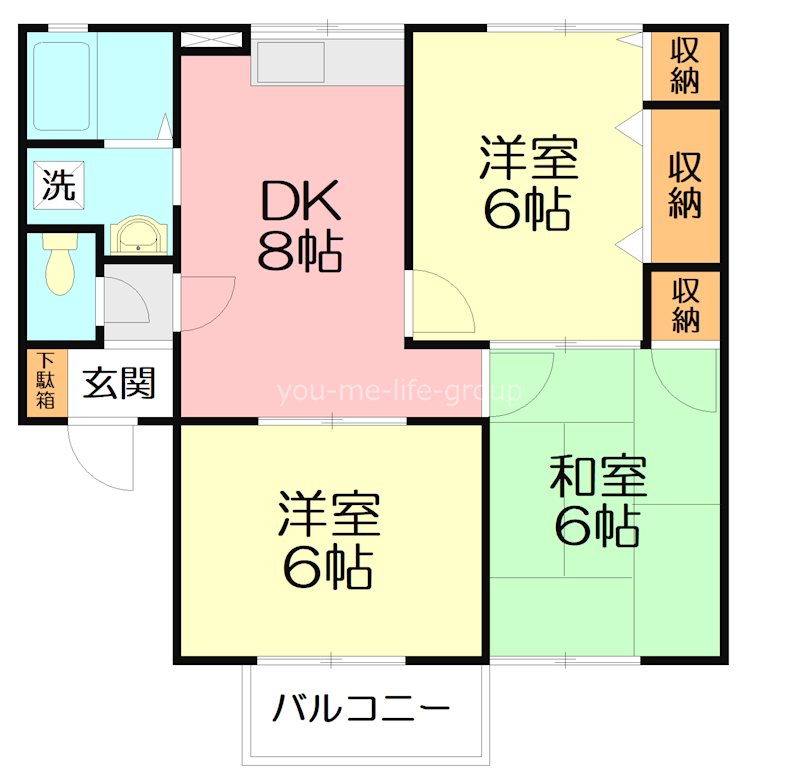 エトワール736 203号室 間取り