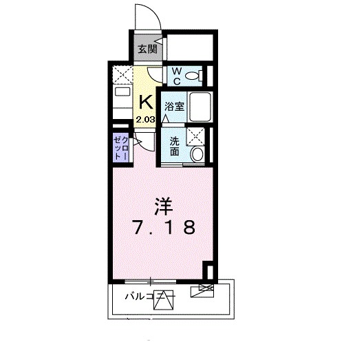 クレスト　中六 404号室 間取り