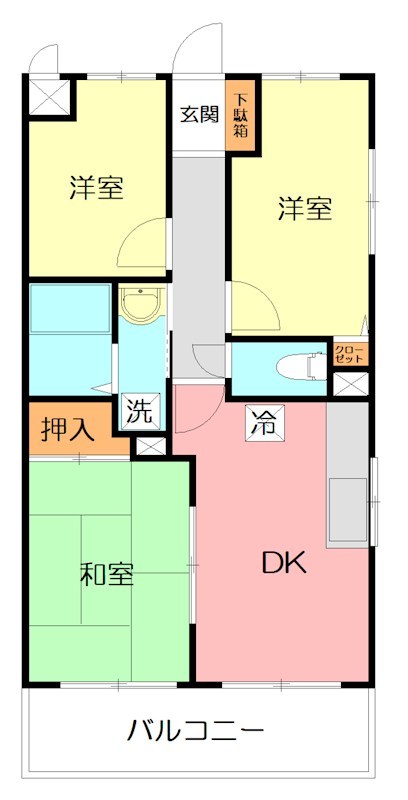 ラフィネ相武台Ⅲ 間取り