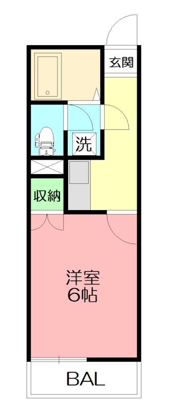 ガイア春日町 306号室 間取り