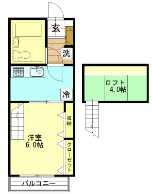 グレースアイルY D201号室 間取り