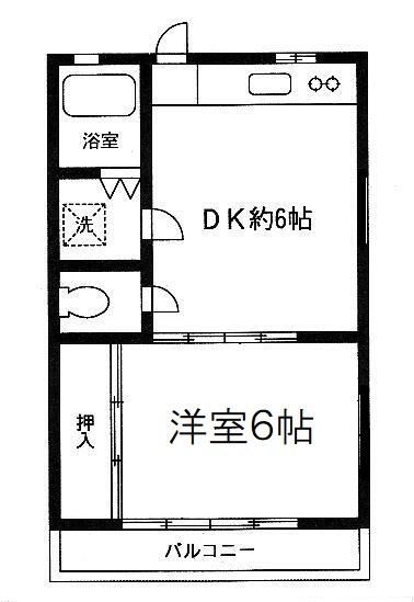 亀井ビル 202号室 間取り