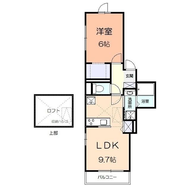 ラ・ミ－ア・カ－サ 202号室 間取り