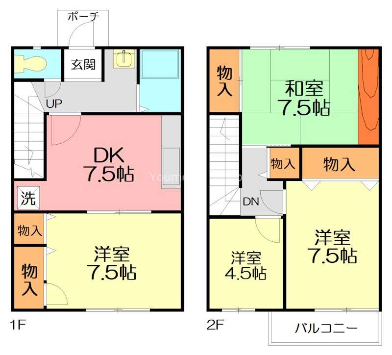 ウィングヴィラ  B-5号室 間取り