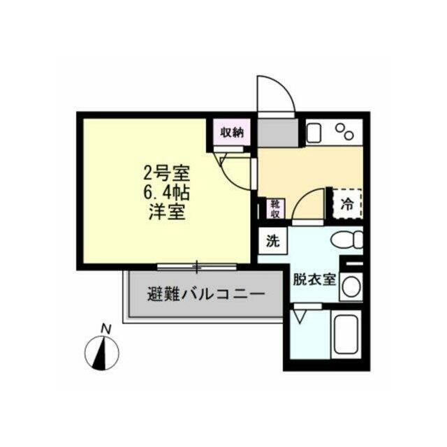 ヴィラベイルーム本厚木 102号室 間取り