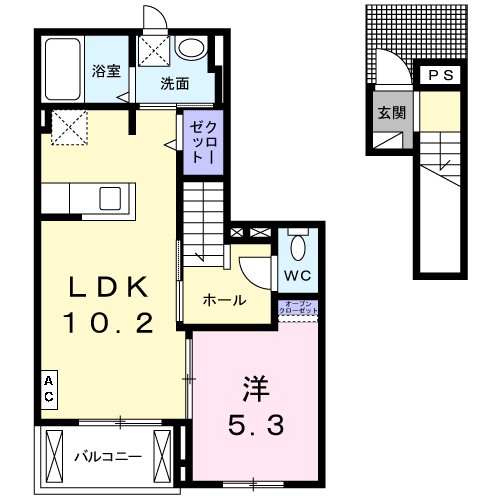 ストロベリー　ヒルズ 202号室 間取り
