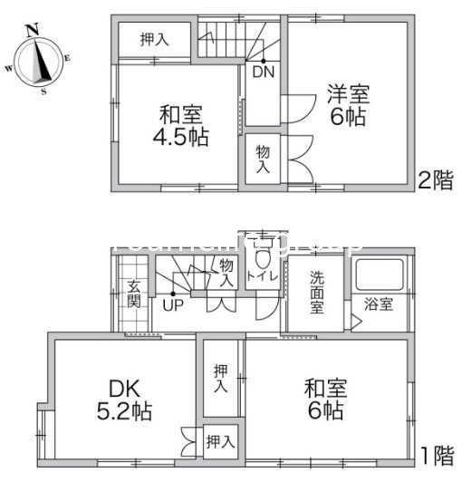 山際貸家 間取り