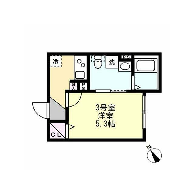 ベイルーム本厚木元町 203号室 間取り